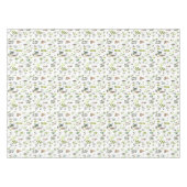 水色ユカラフルーカリ葉パターン テーブルクロス (正面(横))