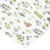 水色ユカラフルーカリ葉パターン テーブルクロス (アングル)