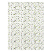 水色ユカラフルーカリ葉パターン テーブルクロス (正面)