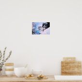 水色ユキヒョウ ポスター (キッチン)