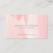 水色ユニークQRコードソーシャルメディアパーソナル 名刺 (正面)