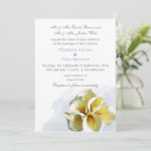 水色ユリフローラ結婚 招待状 (スタンド正面)