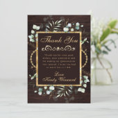 水色ユーカリと緑のキンセアニェラ サンキューカード (スタンド正面)