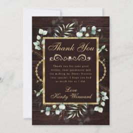 水色ユーカリと緑の甘い16 サンキューカード