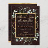 水色ユーカリと緑の甘い16 サンキューカード (正面/裏面)