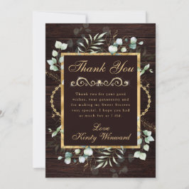 水色ユーカリと緑の甘い16 サンキューカード