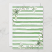 水色ユーカリと金ゴールドフレ結婚ーム 招待状 (裏面)