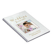 水色ユーカリのセージ緑の写真 ノートブック (右側)