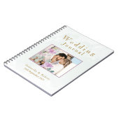 水色ユーカリのセージ緑の写真 ノートブック (左側)