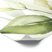 水色ユーカリのリハーサルディナーウェルカム ポスター (角)