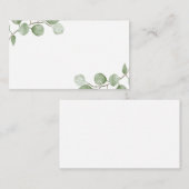 水色ユーカリの結婚アドバイスと願い アドバイスカード (正面/裏面)