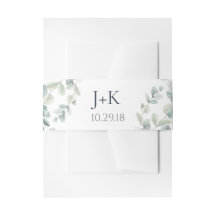 水色ユーカリの結婚ベリーバンド