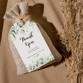 水色ユーカリの緑結婚園ありがとう ギフトタグ