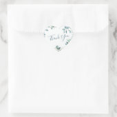 水色ユーカリの緑結婚園ありがとう ハートシール (バッグ)