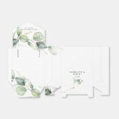 水色ユーカリの緑結婚園ありがとう フェイバーボックス (折り畳みなし)