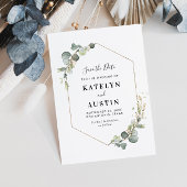 水色ユーカリの葉は日付カードを保存 セーブザデート