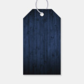 水色ユーカリひまわりブルーウッド結婚ズ ギフトタグ (裏面)