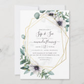 水色ユーカリフローラ幾何学園区と参照 招待状 (正面)