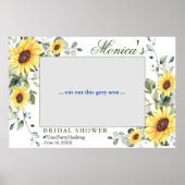 水色ユーカリブライダルシャワーフォトプロップポス ポスター (正面)