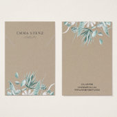 水色ユーカリプキュラント・ネックレスディスプレイ (正面&裏面)