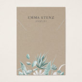 水色ユーカリプキュラント・ネックレスディスプレイ (正面)