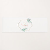 水色ユーカリプスフレームモノグラム ヨガマット (正面(横))