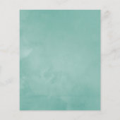 水色ユーカリプタスアネモネ幾何結婚物 チラシ (裏面)