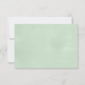 水色ユーカリプタスウェディングRSVP 出欠カード (裏面)