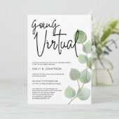 水色ユーカリプタススクリプトバーチャル結婚ズ 招待状 (スタンド正面)