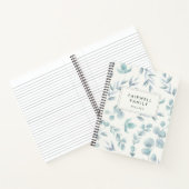 水色ユーカリプタスファミリーレシピ ノートブック (内部)