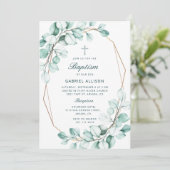 水色ユーカリプタスフレームバプテエレガントィス 招待状 (スタンド正面)