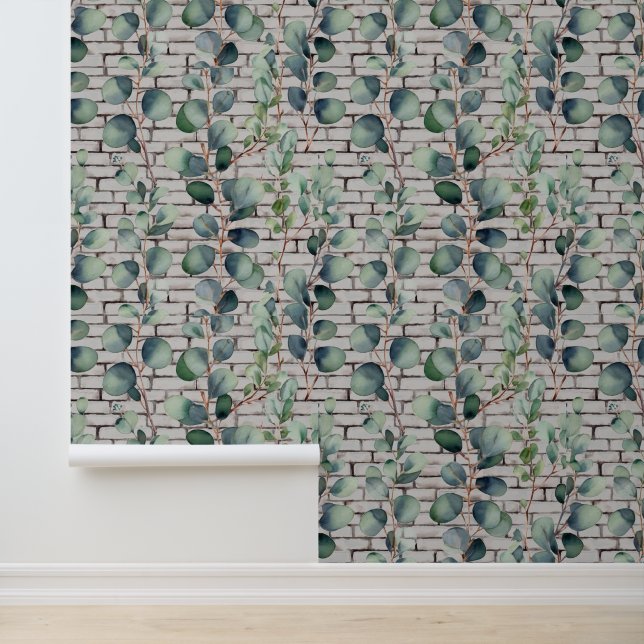 水色ユーカリプタスブリックグリーン葉枝 壁紙 (アプリケーション)