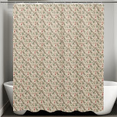 水色ユーカリプタスベリー植物性クリスマス シャワーカーテン