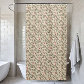 水色ユーカリプタスベリー植物性クリスマス シャワーカーテン