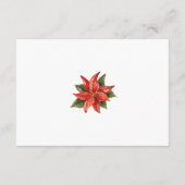 水色ユーカリプタスホリデーウェディングRSVPカード エンクロージャーカード (裏面)