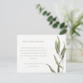 水色ユーカリプタスボタニ結婚カル詳細 エンクロージャーカード (スタンド正面)