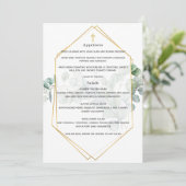 水色ユーカリプタス幾何学バプテスマ披露宴 メニュー (スタンド正面)