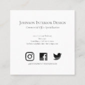 水色ユーカリプタス広場 スクエア名刺 (裏面)