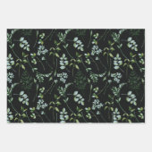 水色ユーカリプタス緑葉色 ラッピングペーパーシート (正面)