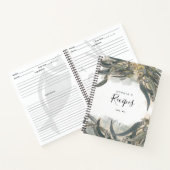 水色ユーカリプタス葉ズグリーンリーレシピ ノートブック (内部)