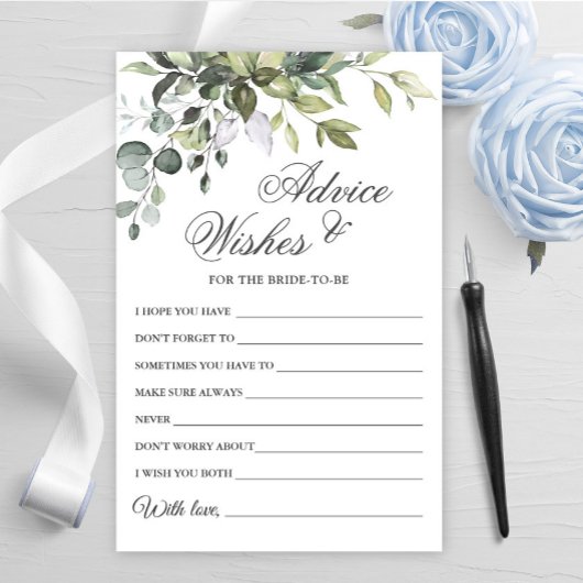 水色ユーカリプトゥスウィーズ&アドバイスカード