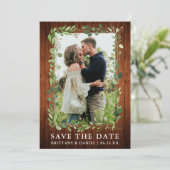 水色ユーカリプトゥスウッドデイトカードを保存 セーブザデート (スタンド正面)