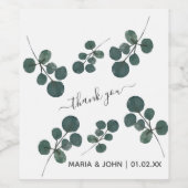 水色ユーカリプトゥスグリーンサンキュー ワインラベル (シングルラベル)