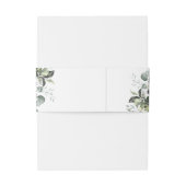 水色ユーカリプトゥスグリーン結婚フローラ 招待状ベリーバンド (裏面例)