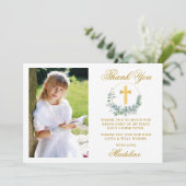 水色ユーカリプトゥスファースト金ゴールド サンキューカード (スタンド正面)