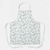 水色ユーカリプトゥスブルーグリーンエプロン エプロン (正面)