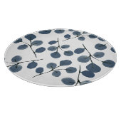 水色ユーカリプトゥスブルー植物手絵を描 カッティングボード (角)