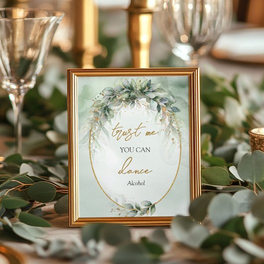 水色ユーカリプトゥスボホ私を信頼して踊ることができる ポスター