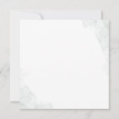 水色ユーカリプトゥスミニマリストブライダルシャワー 招待状 (裏面)