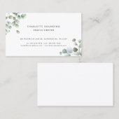 水色ユーカリモダン 名刺 (正面/裏面)